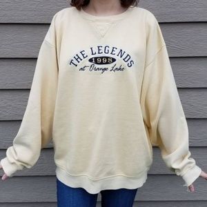 Light yellow crew neck sweater